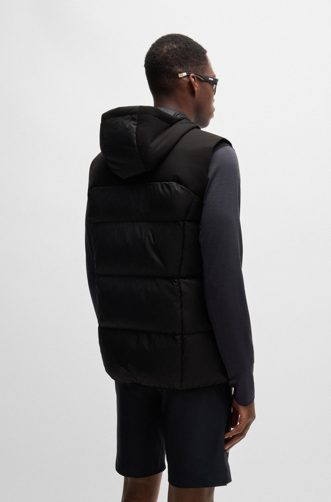 BOSS Vests Regular Fit in Polyester - V_HAMAR 2 10237082 01-50522646- Concorde Fashion#color_black-001