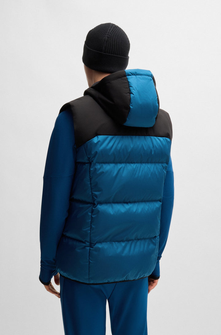 BOSS Vests Regular Fit in Polyester - V_HAMAR 2 10237082 01-50522646- Concorde Fashion#color_blue-494