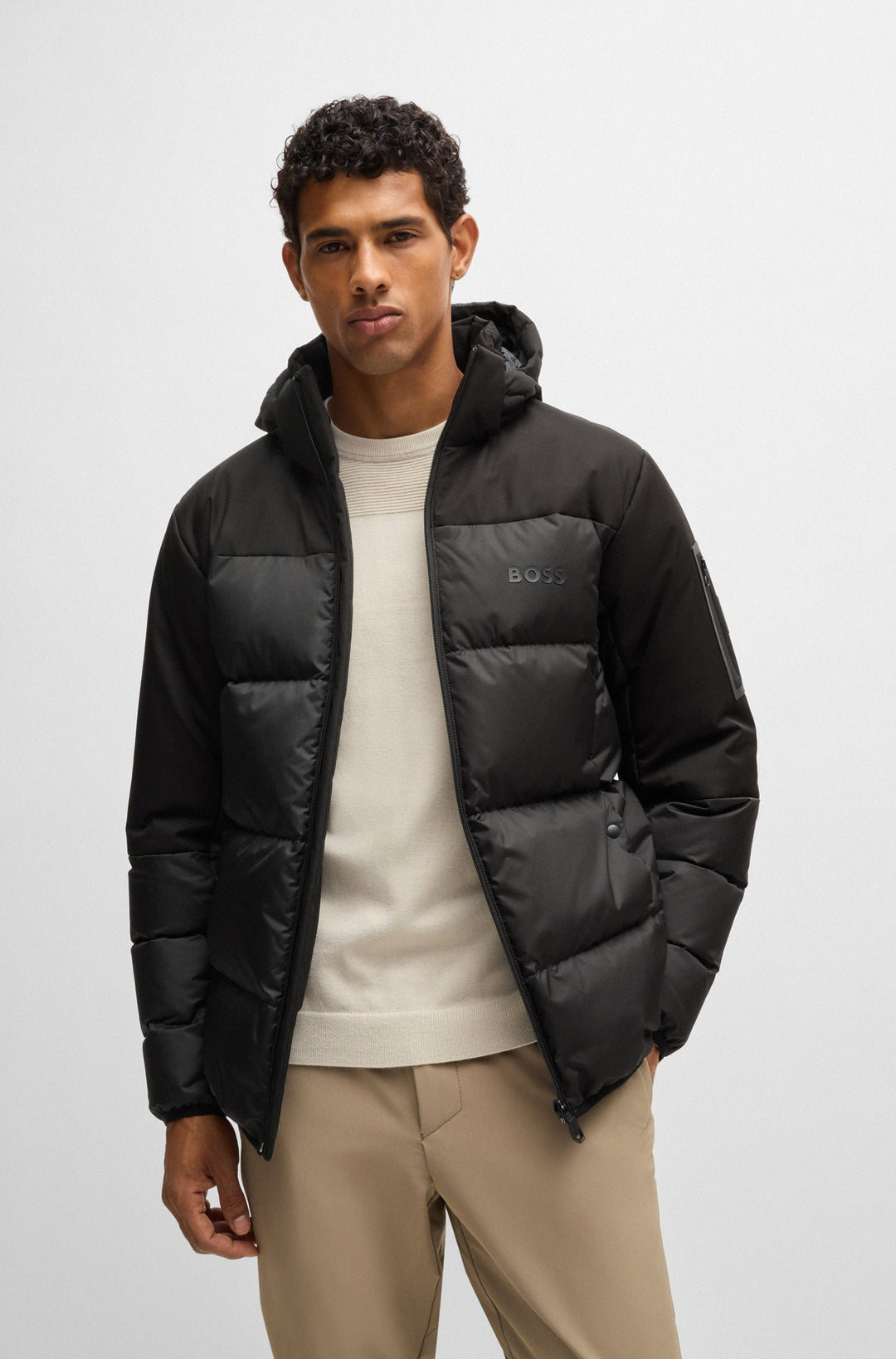 BOSS Casual Jackets Regular Fit in Polyester - J_HAMAR 3 10237082 01-50522660- Concorde Fashion#color_black-001