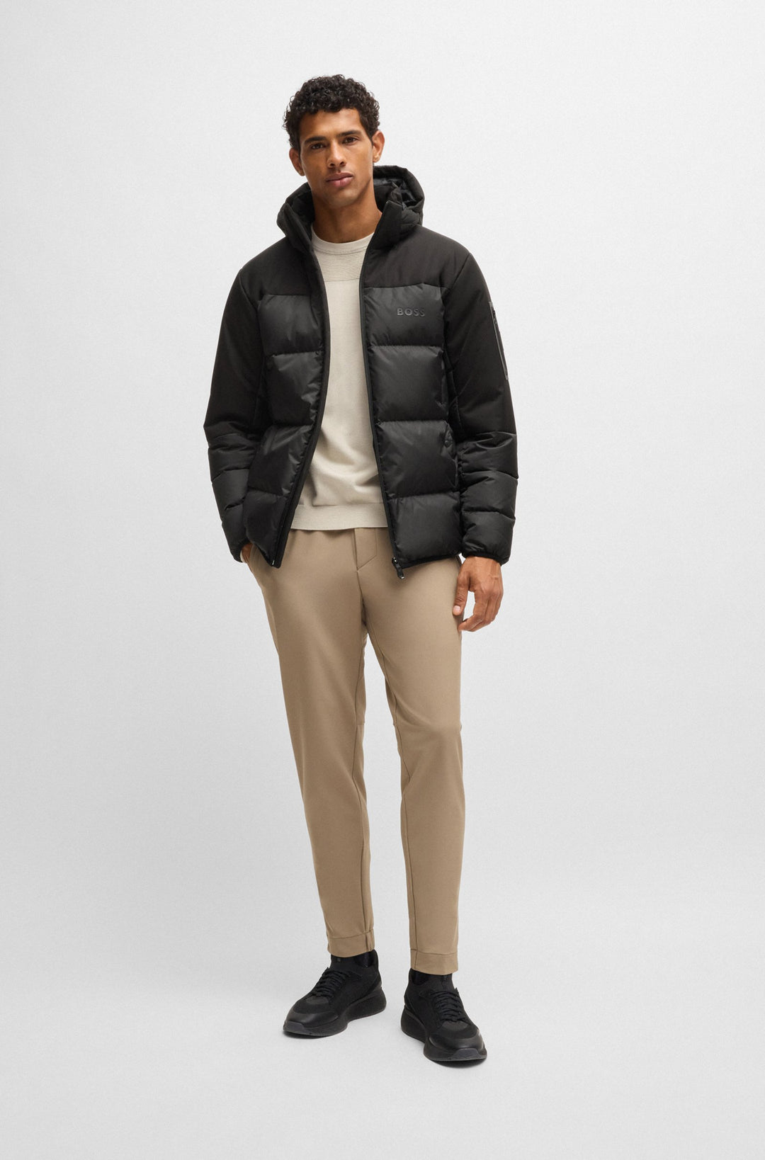 BOSS Casual Jackets Regular Fit in Polyester - J_HAMAR 3 10237082 01-50522660- Concorde Fashion#color_black-001