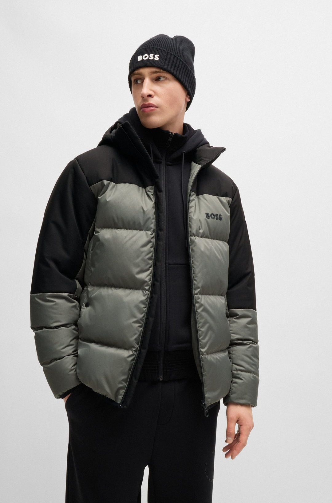 BOSS Casual Jackets Regular Fit in Polyester - J_HAMAR 3 10237082 01-50522660- Concorde Fashion#color_grey-056