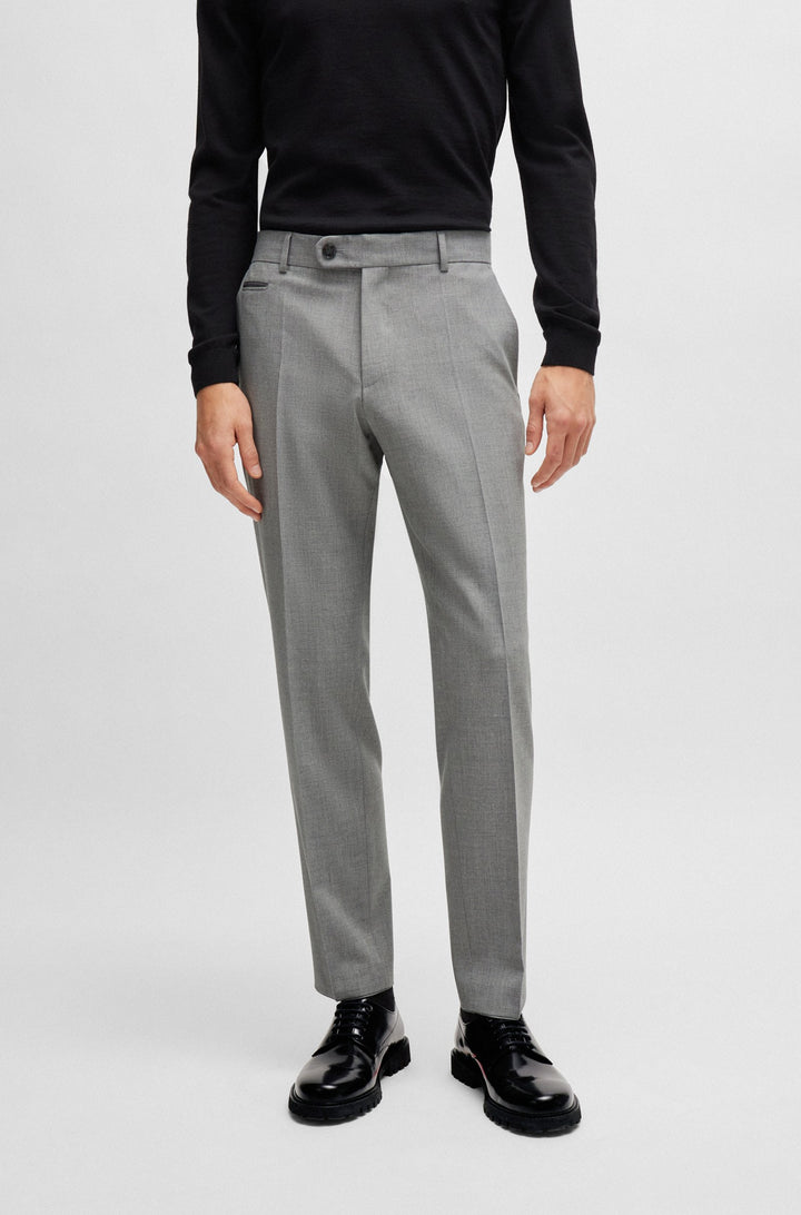 BOSS Trousers Slim Fit - H-GENIUS-241 50509578- Concorde Fashion#color_silver-042