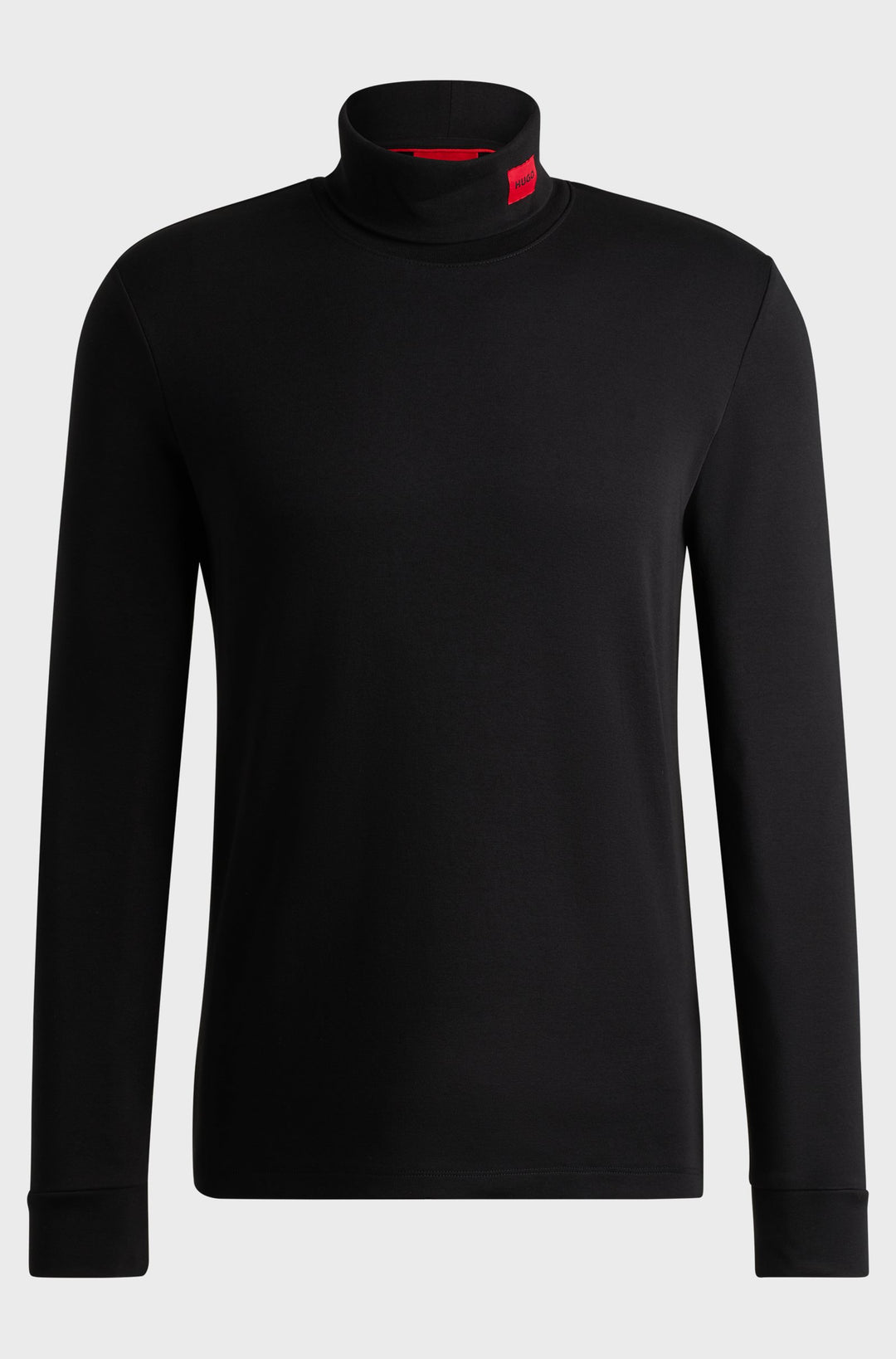 HUGO T-Shirts Slim Fit in Cotton Mix - DEROLLO224 10238224 01-50479373- Concorde Fashion#color_black-001