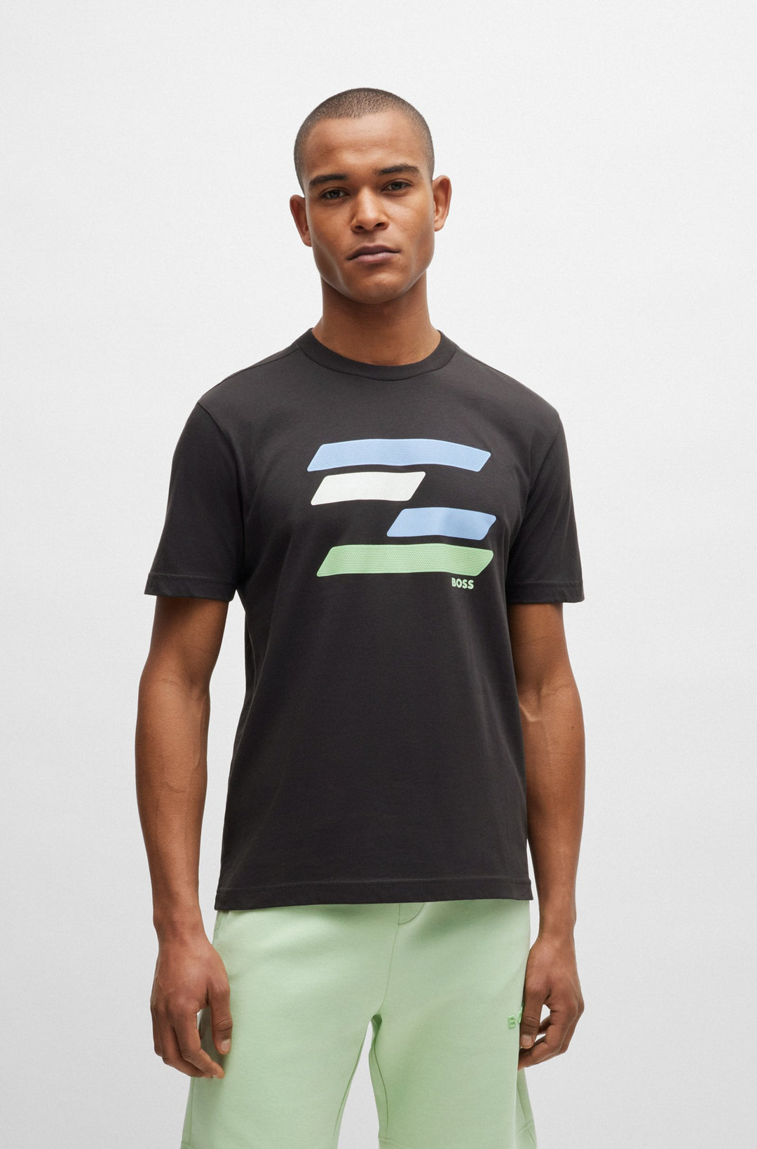 BOSS Regular Fit T-Shirts in Cotton - TEE 3 10238300 01-50513005- Concorde Fashion#color_charcoal-016