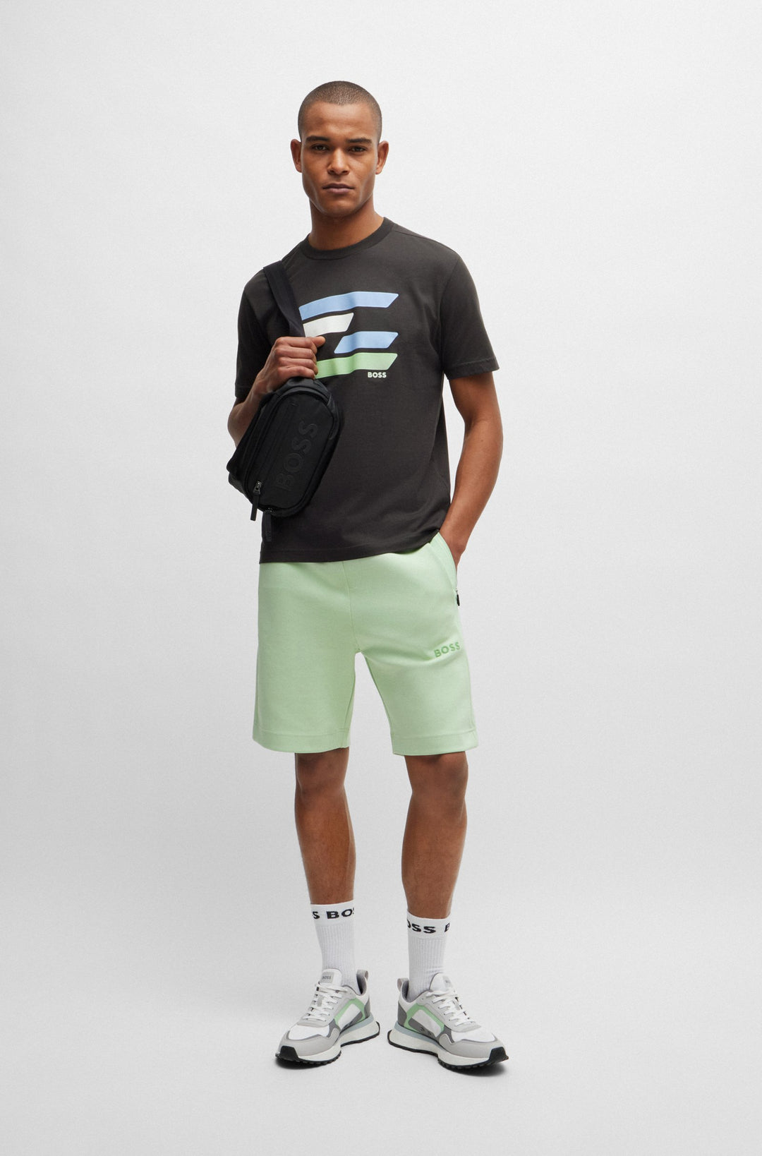 BOSS Regular Fit T-Shirts in Cotton - TEE 3 10238300 01-50513005- Concorde Fashion#color_charcoal-016