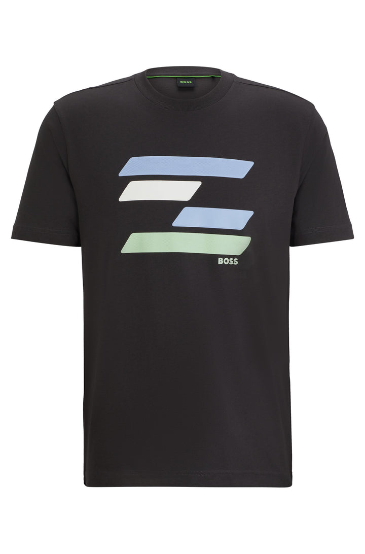 BOSS Regular Fit T-Shirts in Cotton - TEE 3 10238300 01-50513005- Concorde Fashion#color_charcoal-016