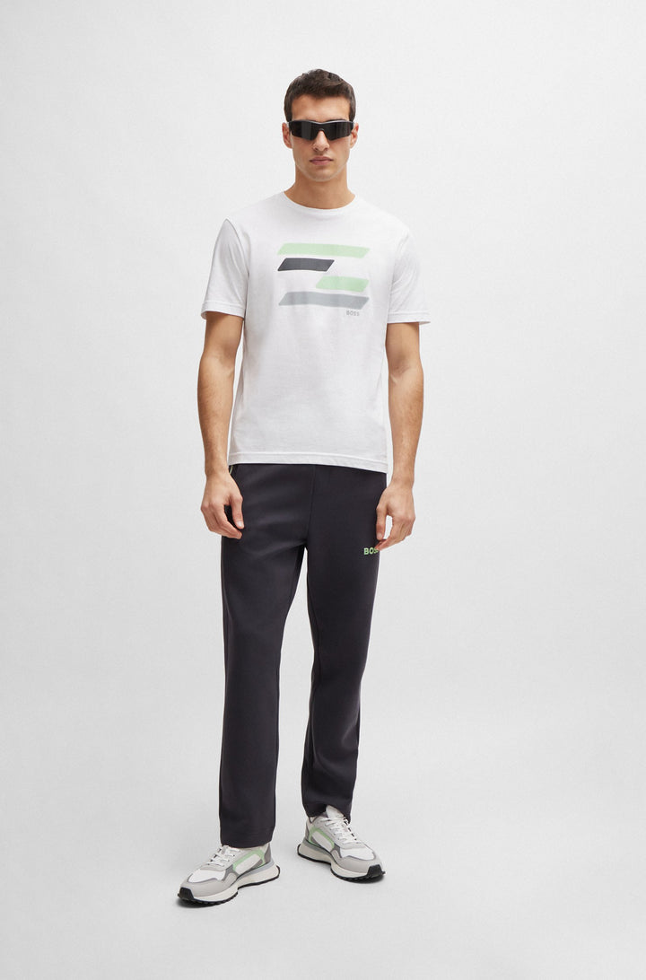 BOSS Regular Fit T-Shirts in Cotton - TEE 3 10238300 01-50513005- Concorde Fashion#color_white-100