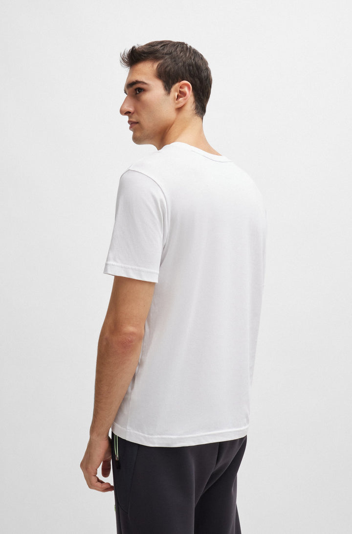 BOSS Regular Fit T-Shirts in Cotton - TEE 3 10238300 01-50513005- Concorde Fashion#color_white-100