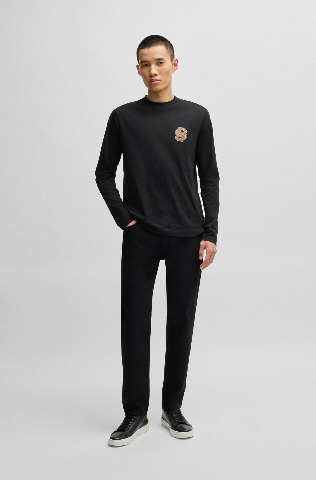 BOSS T-Shirts Regular Fit in Cotton - C-TALLEY 10238361 01-50533813- Concorde Fashion#color_black-001