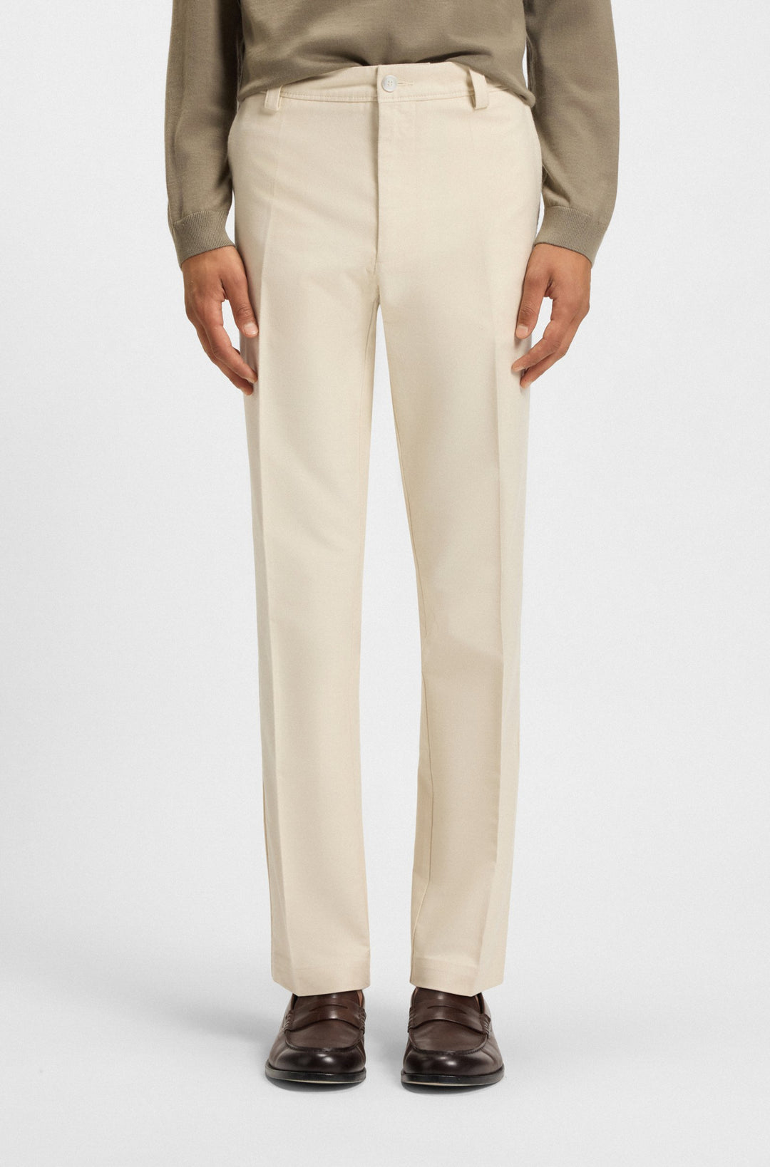 BOSS Trousers Straight Fit - C-KENT 50551426- Concorde Fashion#color_white-131