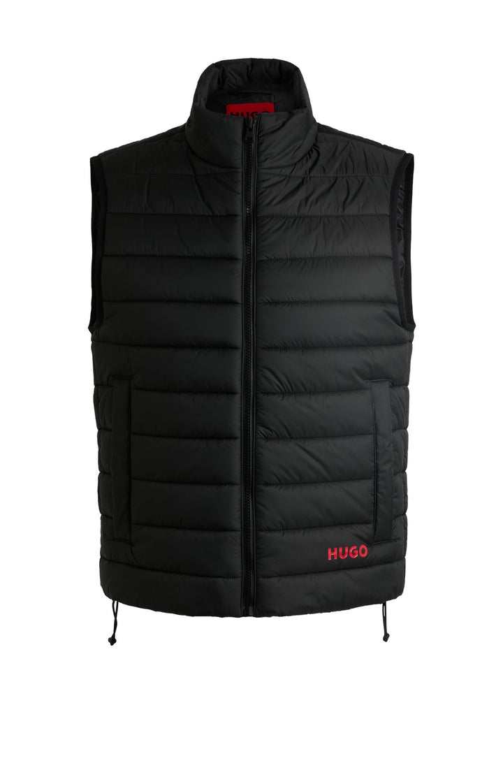HUGO Vests Regular Fit in Nylon - BRENTINO2431 10239121 01-50517743- Concorde Fashion#color_black-001