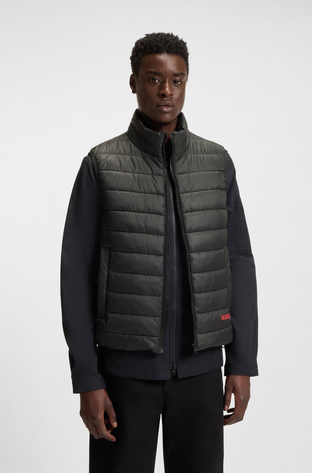 HUGO Vests Regular Fit - BRENTINO2521 50544544- Concorde Fashion#color_black-001