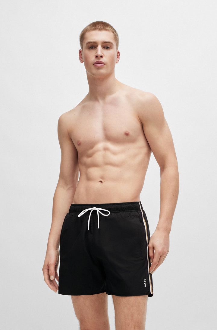 BOSS  Shorts in Polyester - ICONIC 10239741 01-50491594- Concorde Fashion#color_black-001