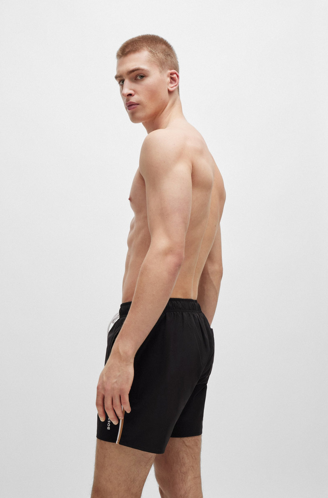 BOSS  Shorts in Polyester - ICONIC 10239741 01-50491594- Concorde Fashion#color_black-001