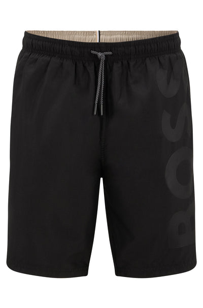 BOSS Regular Fit Shorts in Polyester - ORCA 10239857 01-50469614- Concorde Fashion#color_black-007