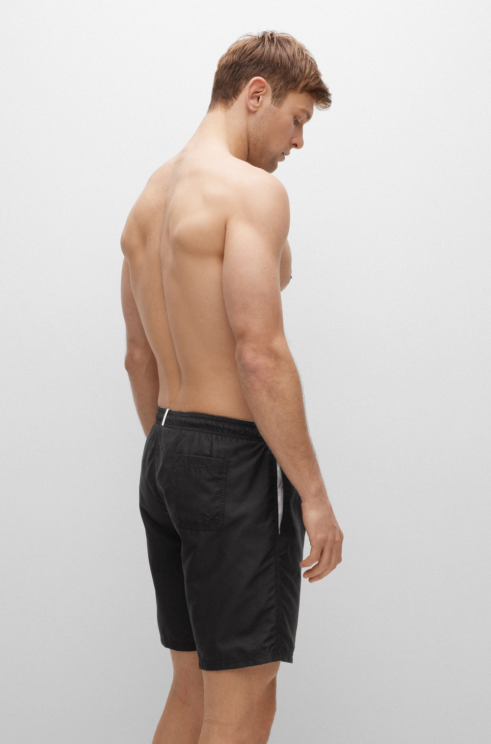 BOSS Regular Fit Shorts in Polyester - ORCA 10239857 01-50469614- Concorde Fashion#color_black-007
