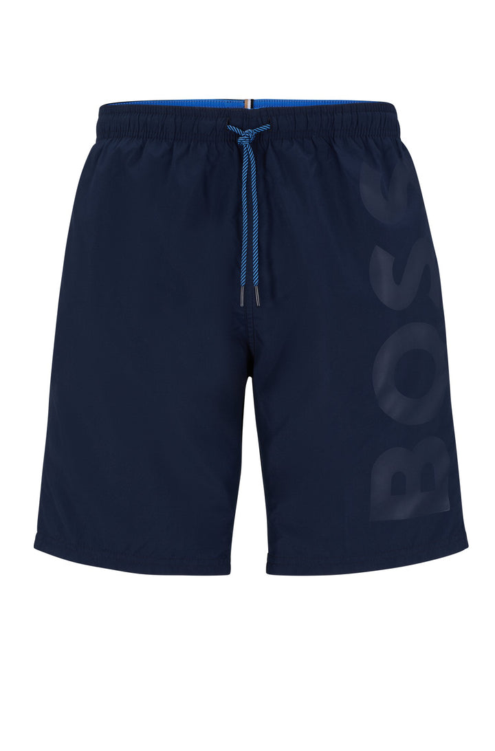 BOSS Regular Fit Shorts in Polyester - ORCA 10239857 01-50469614- Concorde Fashion#color_navy-413