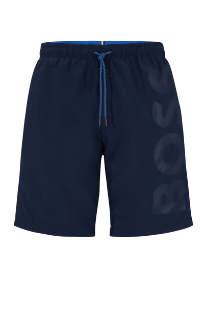 BOSS Regular Fit Shorts in Polyester - ORCA 10239857 01-50469614- Concorde Fashion#color_navy-413
