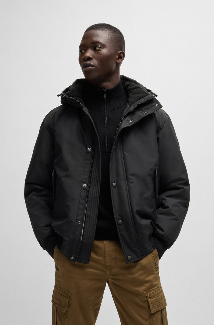 BOSS Casual Jackets Relaxed Fit in Polyester - OSIS 10240256 01-50522216- Concorde Fashion#color_black-001