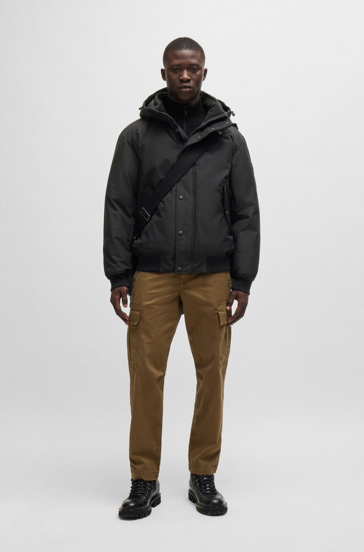 BOSS Casual Jackets Relaxed Fit in Polyester - OSIS 10240256 01-50522216- Concorde Fashion#color_black-001
