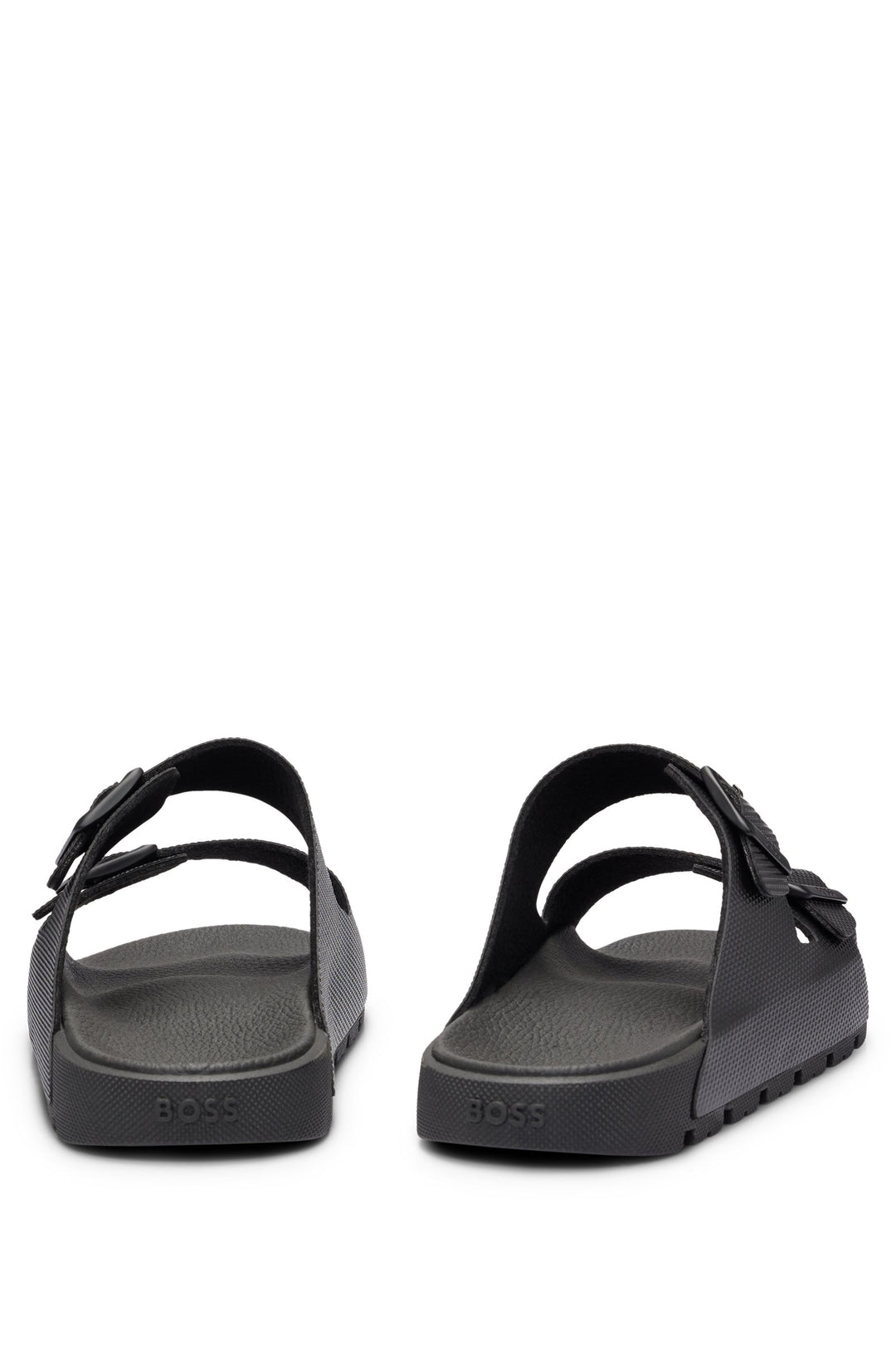 BOSS Sandals Standard Sole in Leather - SURFLEY_SAND_DMPR_N 10240283 01-50505540- Concorde Fashion#color_black-001