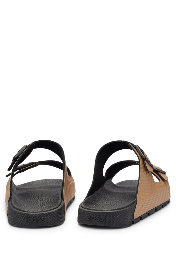 BOSS Sandals Standard Sole in Leather - SURFLEY_SAND_DMPR_N 10240283 01-50505540- Concorde Fashion#color_beige-280
