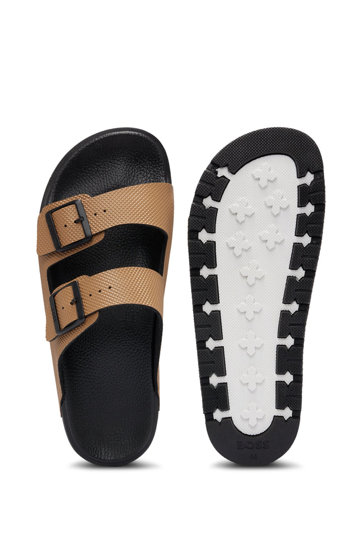 BOSS Sandals Standard Sole in Leather - SURFLEY_SAND_DMPR_N 10240283 01-50505540- Concorde Fashion#color_beige-280