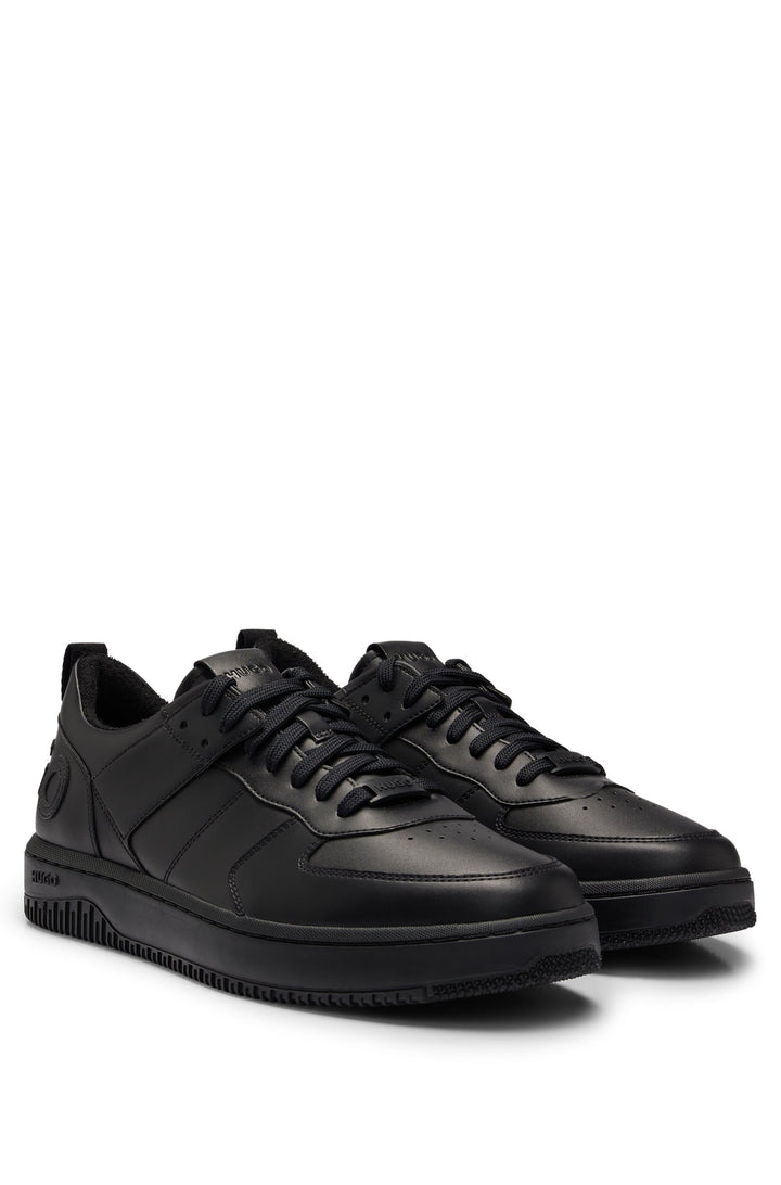 HUGO Standard Sole Sneakers in Artificial Leather - KILIAN_TENN_FL_N 10240740 01-50505057- Concorde Fashion#color_black-001