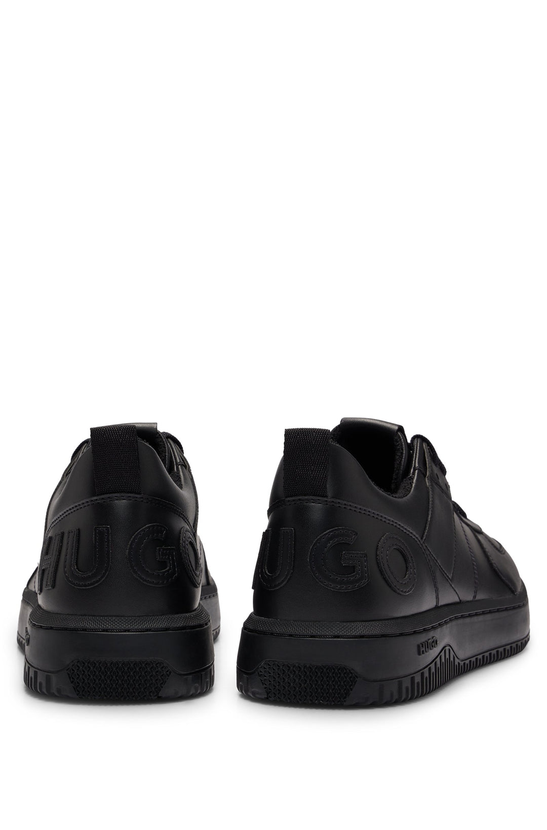 HUGO Standard Sole Sneakers in Artificial Leather - KILIAN_TENN_FL_N 10240740 01-50505057- Concorde Fashion#color_black-001