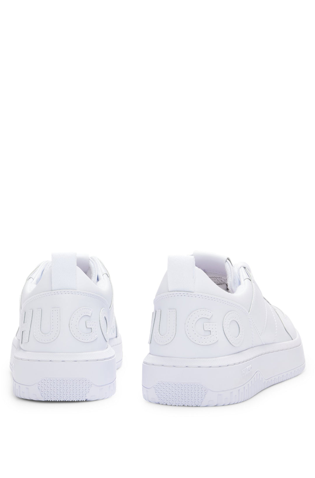 HUGO Standard Sole Sneakers in Artificial Leather - KILIAN_TENN_FL_N 10240740 01-50505057- Concorde Fashion#color_white-100