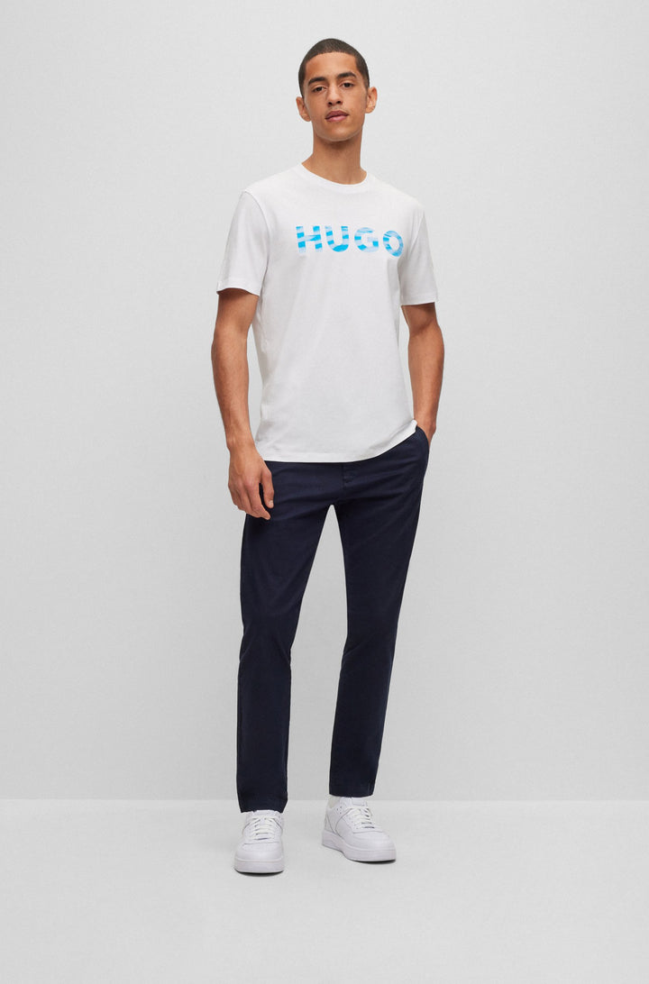HUGO Standard Sole Sneakers in Artificial Leather - KILIAN_TENN_FL_N 10240740 01-50505057- Concorde Fashion#color_white-100