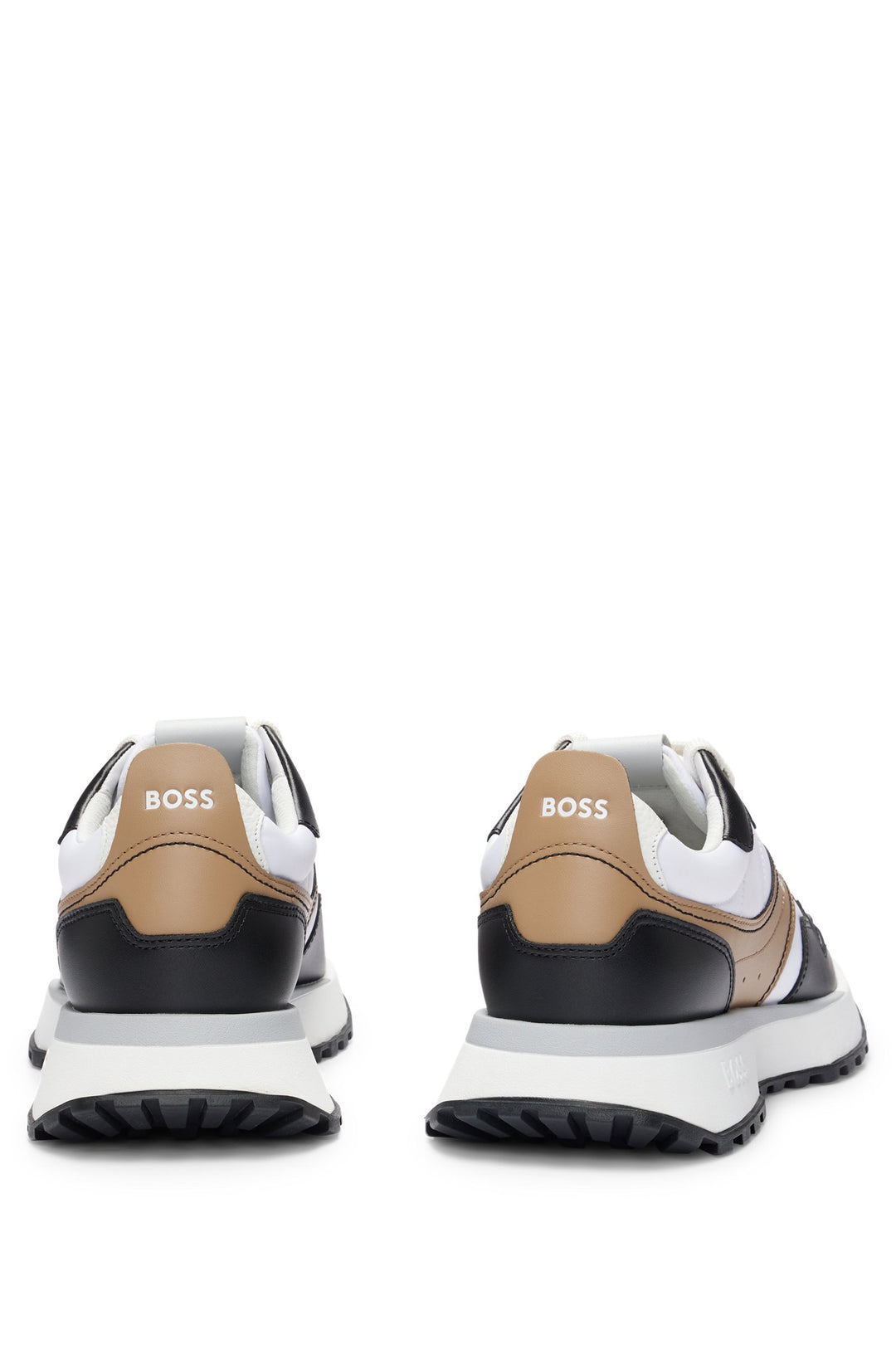 BOSS Standard Sole Sneakers in Artificial Leather - JONAH_RUNN_LTTX 10240740 01-50517559- Concorde Fashion#color_brown-241