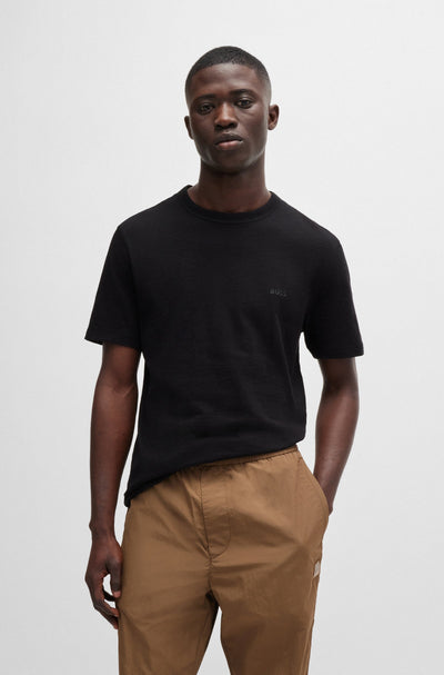 BOSS T-Shirts Regular Fit in Cotton - TEGOOD 10240843 01-50508243- Concorde Fashion#color_black-001