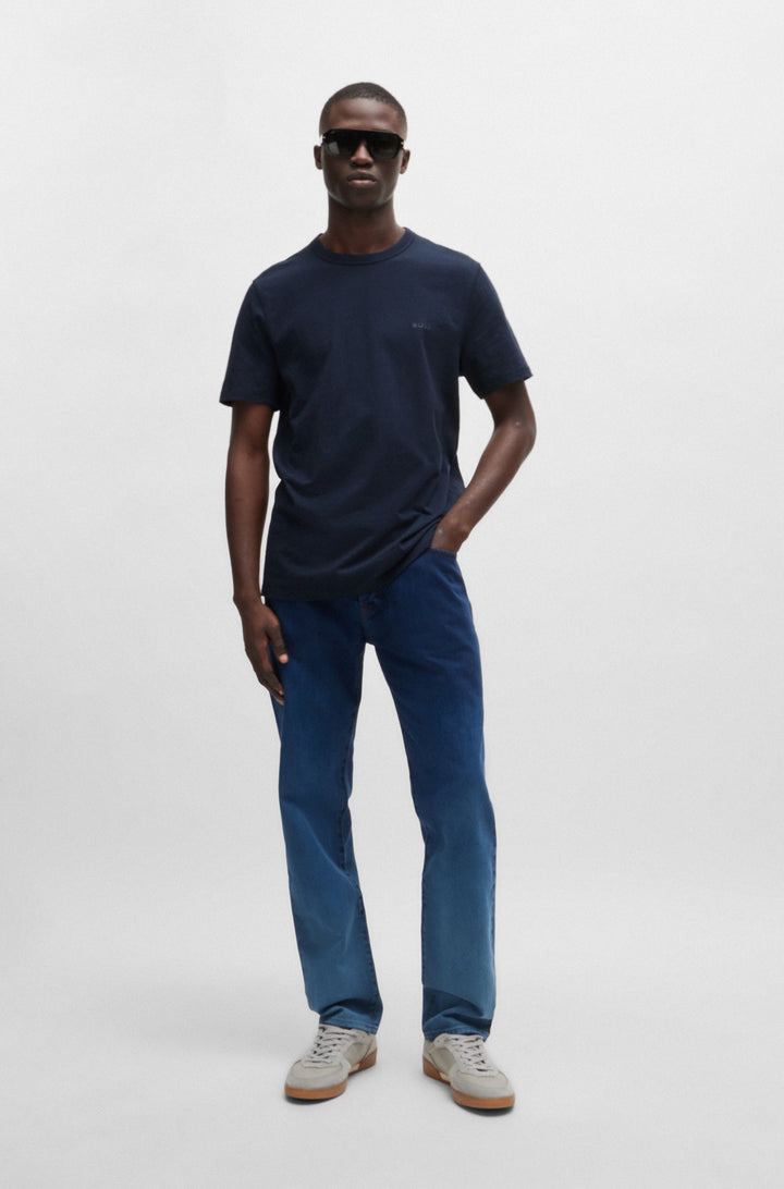 BOSS T-Shirts Regular Fit in Cotton - TEGOOD 10240843 01-50508243- Concorde Fashion#color_navy-404