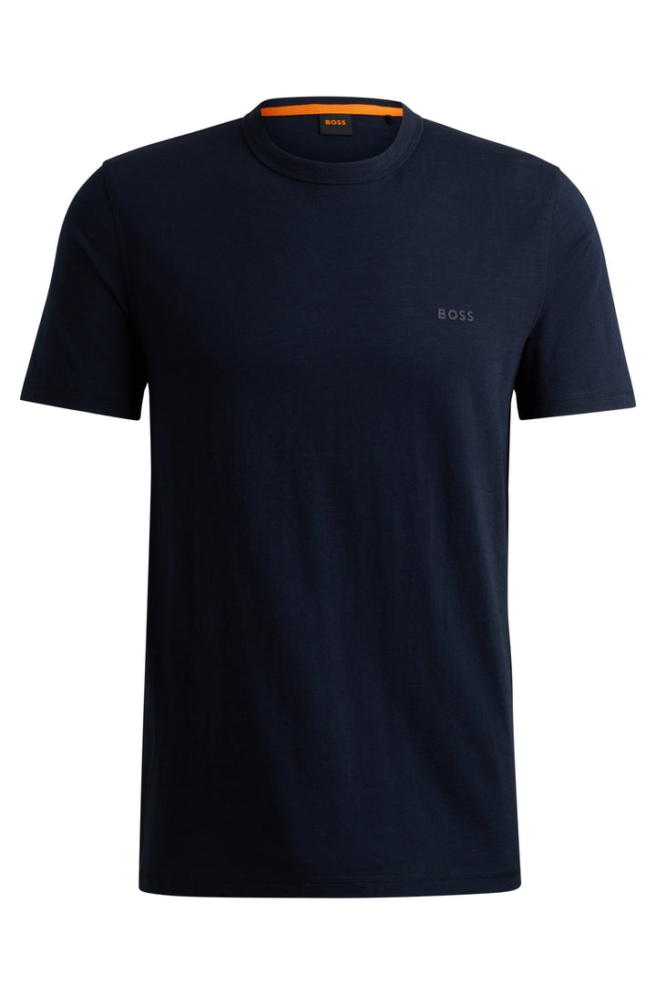 BOSS T-Shirts Regular Fit in Cotton - TEGOOD 10240843 01-50508243- Concorde Fashion#color_navy-404