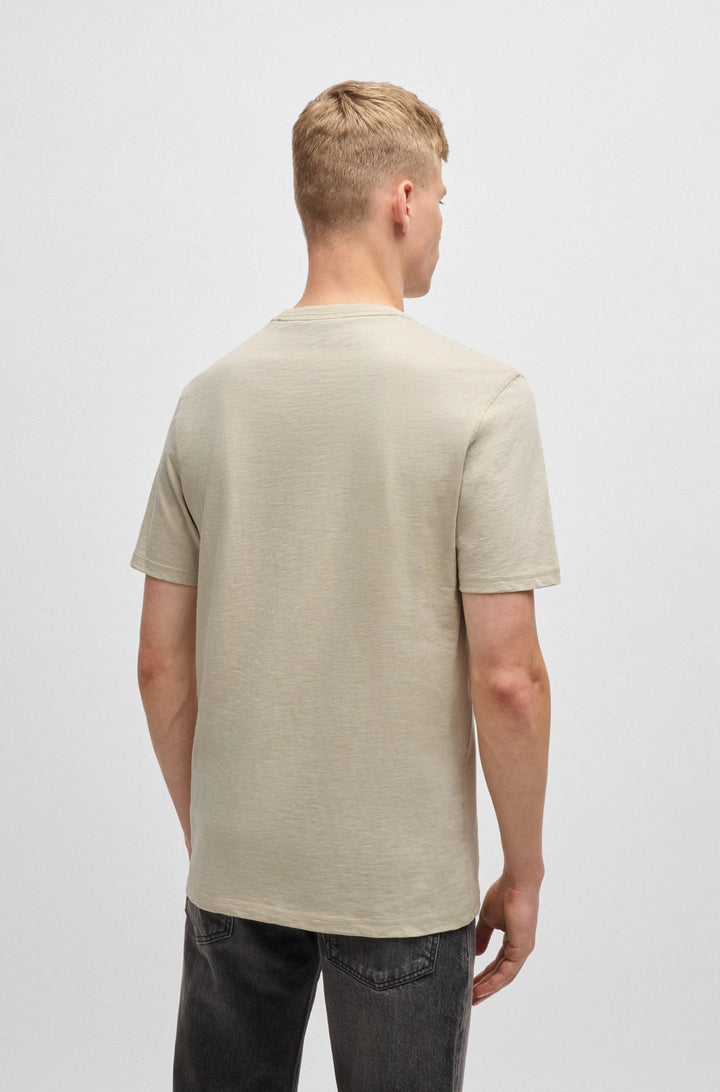 BOSS T-Shirts Regular Fit in Cotton - TEGOOD 10240843 01-50508243- Concorde Fashion#color_beige-271