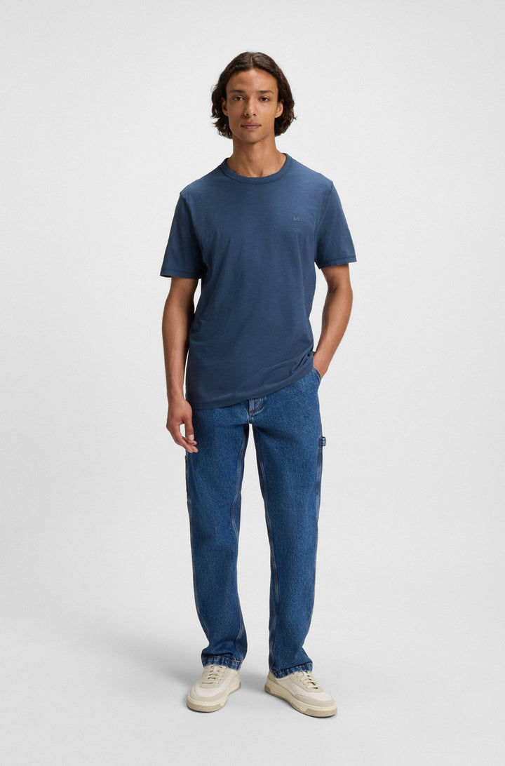 BOSS T-Shirts Regular Fit in Cotton - TEGOOD 10240843 01-50508243- Concorde Fashion#color_blue-466