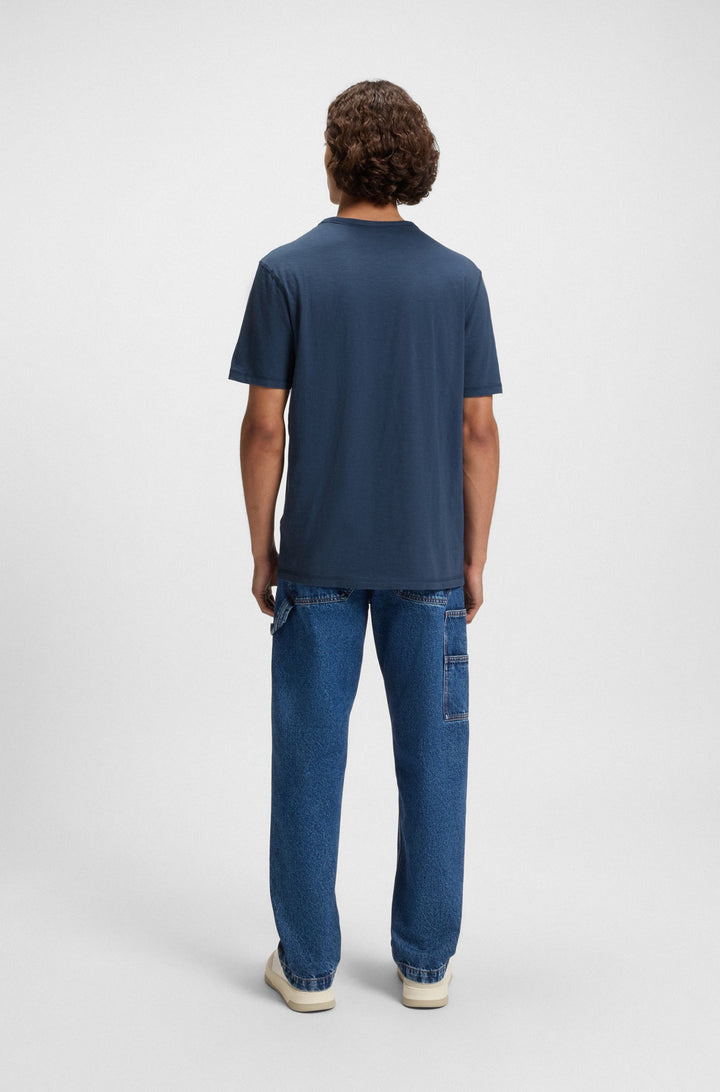 BOSS T-Shirts Regular Fit in Cotton - TEGOOD 10240843 01-50508243- Concorde Fashion#color_blue-466