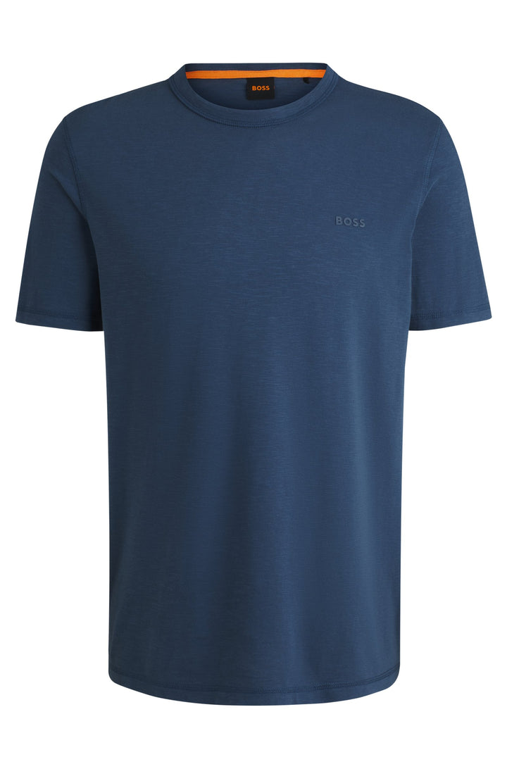BOSS T-Shirts Regular Fit in Cotton - TEGOOD 10240843 01-50508243- Concorde Fashion#color_blue-466
