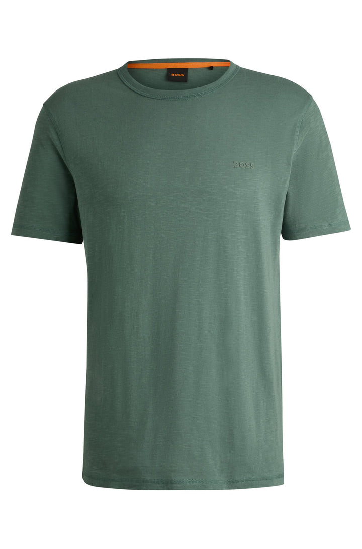 BOSS T-Shirts Regular Fit in Cotton - TEGOOD 10240843 01-50508243- Concorde Fashion#color_green-341