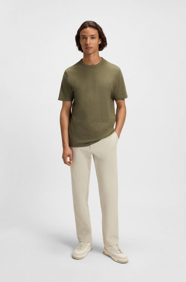 BOSS T-Shirts Regular Fit in Cotton - TEGOOD 10240843 01-50508243- Concorde Fashion#color_green-342