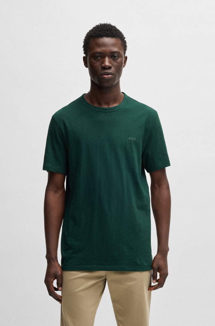 BOSS T-Shirts Regular Fit in Cotton - TEGOOD 10240843 01-50508243- Concorde Fashion#color_green-350