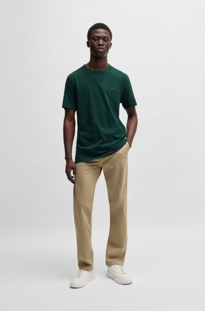 BOSS T-Shirts Regular Fit in Cotton - TEGOOD 10240843 01-50508243- Concorde Fashion#color_green-350