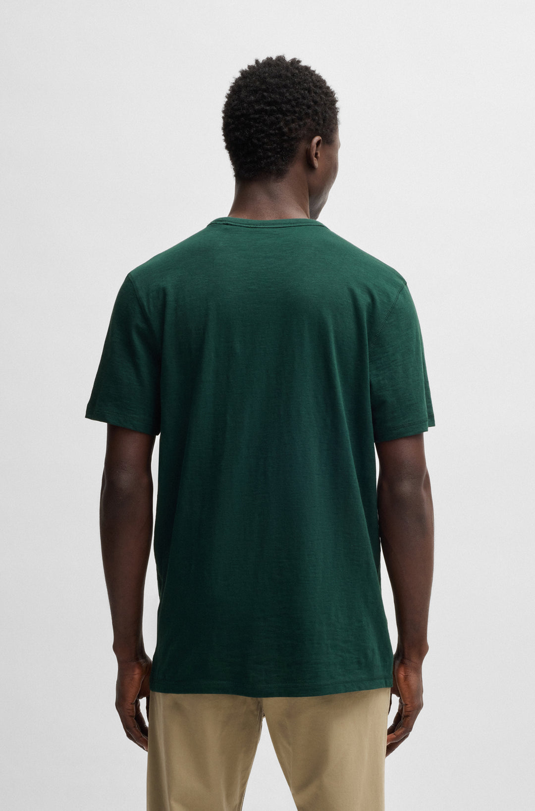 BOSS T-Shirts Regular Fit in Cotton - TEGOOD 10240843 01-50508243- Concorde Fashion#color_green-350