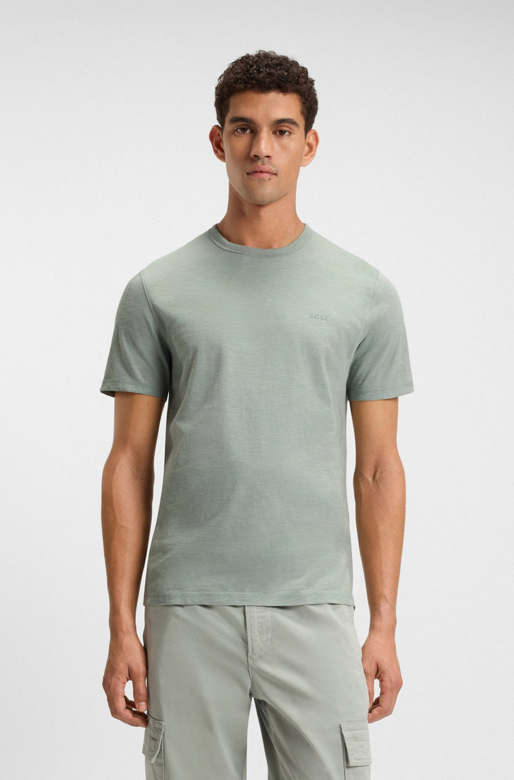 BOSS T-Shirts Regular Fit in Cotton - TEGOOD 10240843 01-50508243- Concorde Fashion#color_green-351