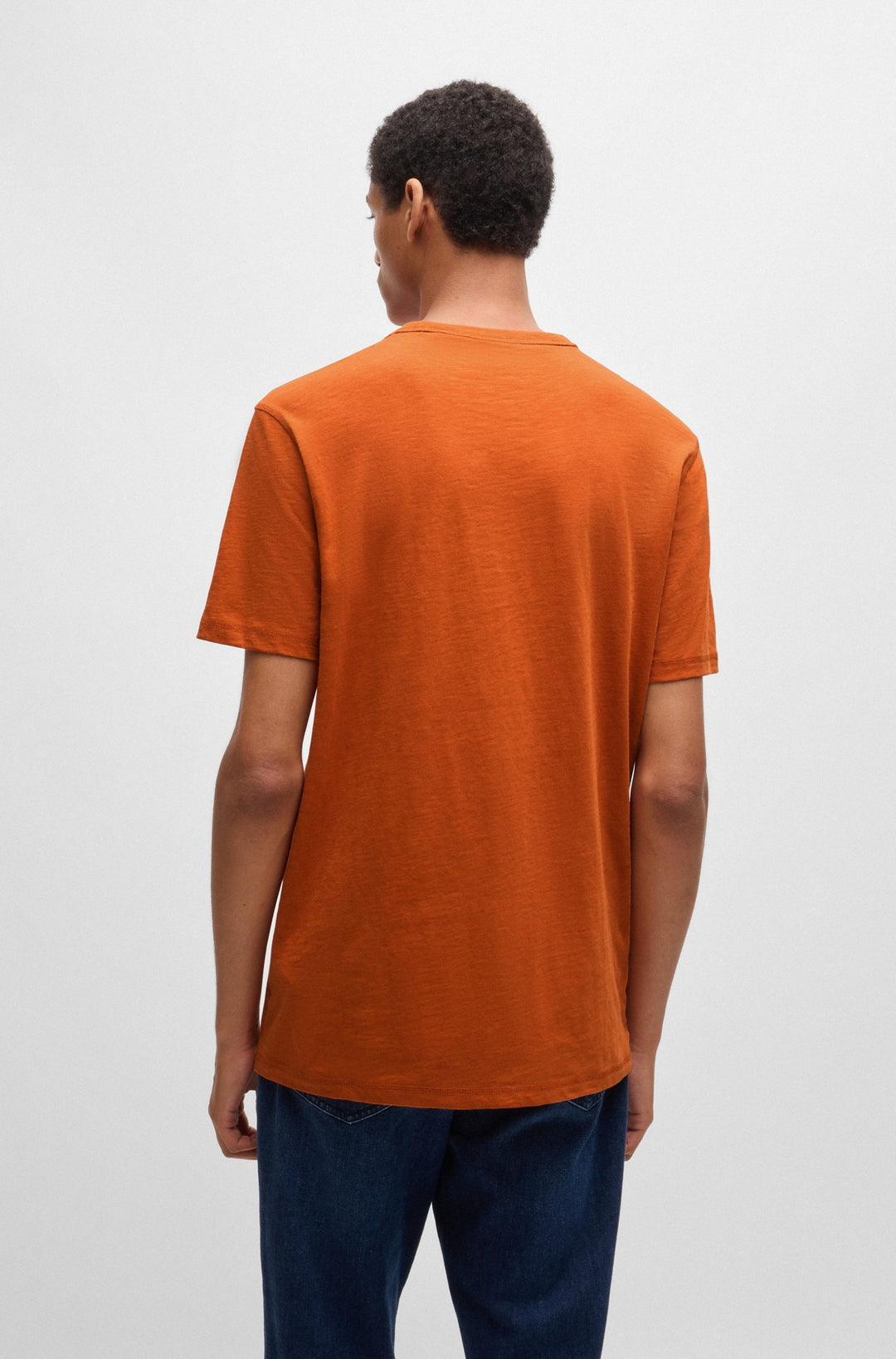 BOSS T-Shirts Regular Fit in Cotton - TEGOOD 10240843 01-50508243- Concorde Fashion#color_orange-840