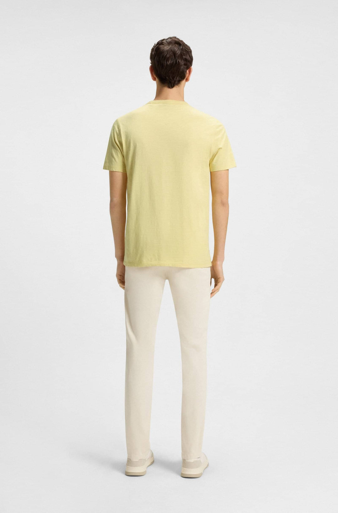BOSS T-Shirts Regular Fit in Cotton - TEGOOD 10240843 01-50508243- Concorde Fashion#color_yellow-751