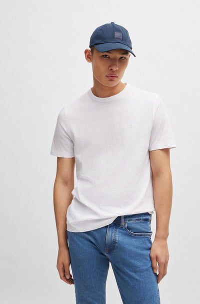 BOSS T-Shirts Regular Fit in Cotton - TEGOOD 10240843 01-50508243- Concorde Fashion#color_white-100
