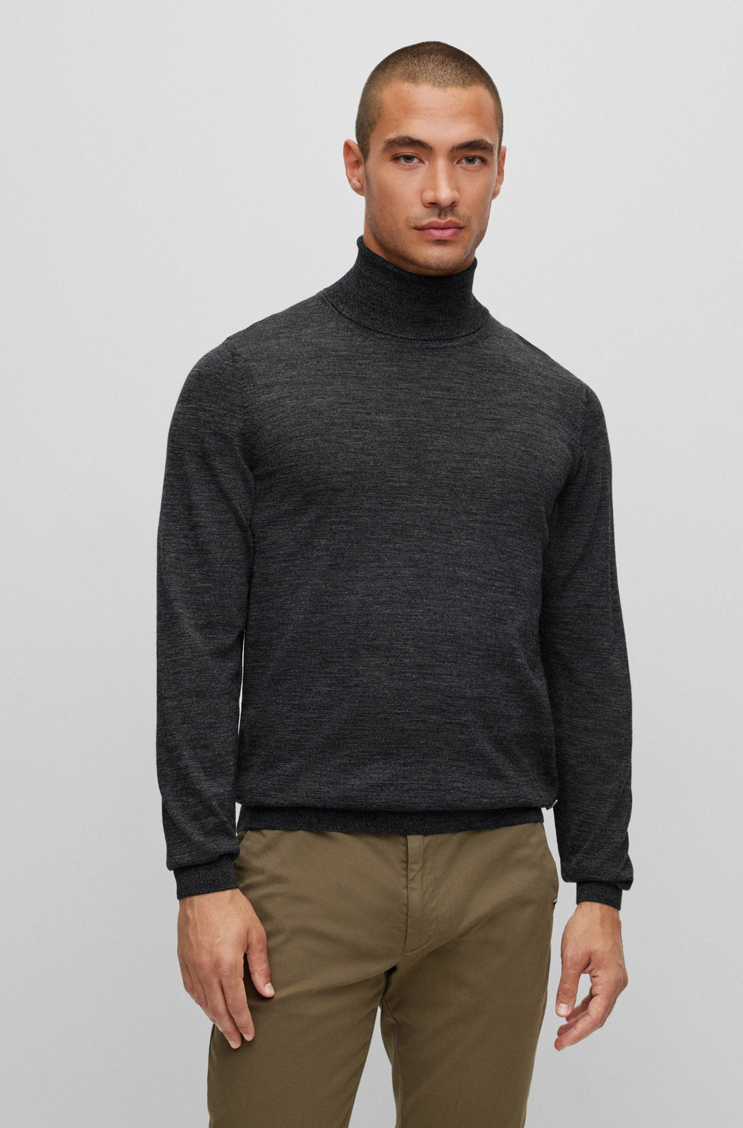 BOSS Sweaters  in Wool - MUSSO-P 10241489 01-50468262- Concorde Fashion#color_black-002