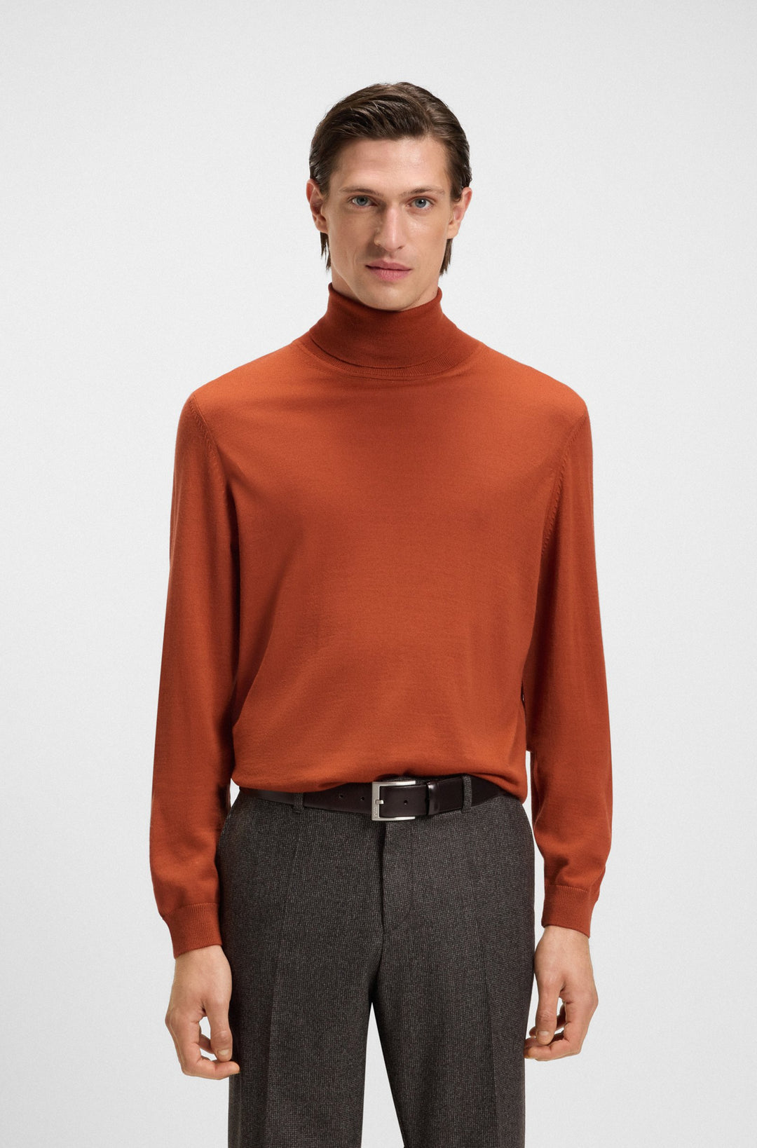 BOSS Sweaters  in Wool - MUSSO-P 10241489 01-50468262- Concorde Fashion#color_orange-809